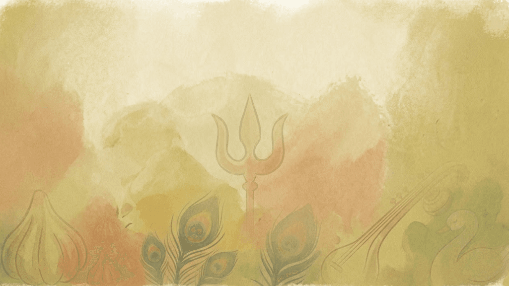 Navmedha Durga Puja Festive Background